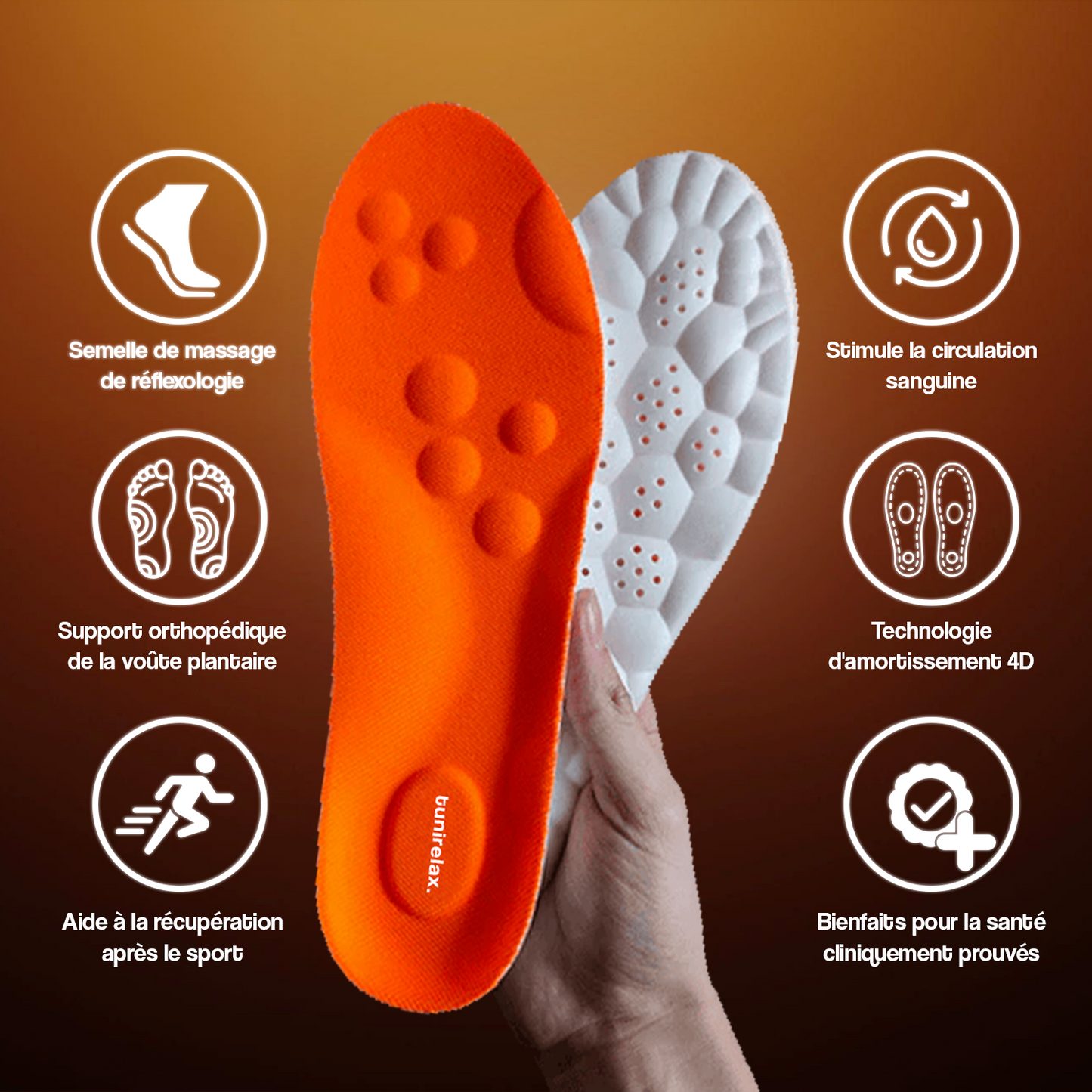 Semelles De Massages 4D